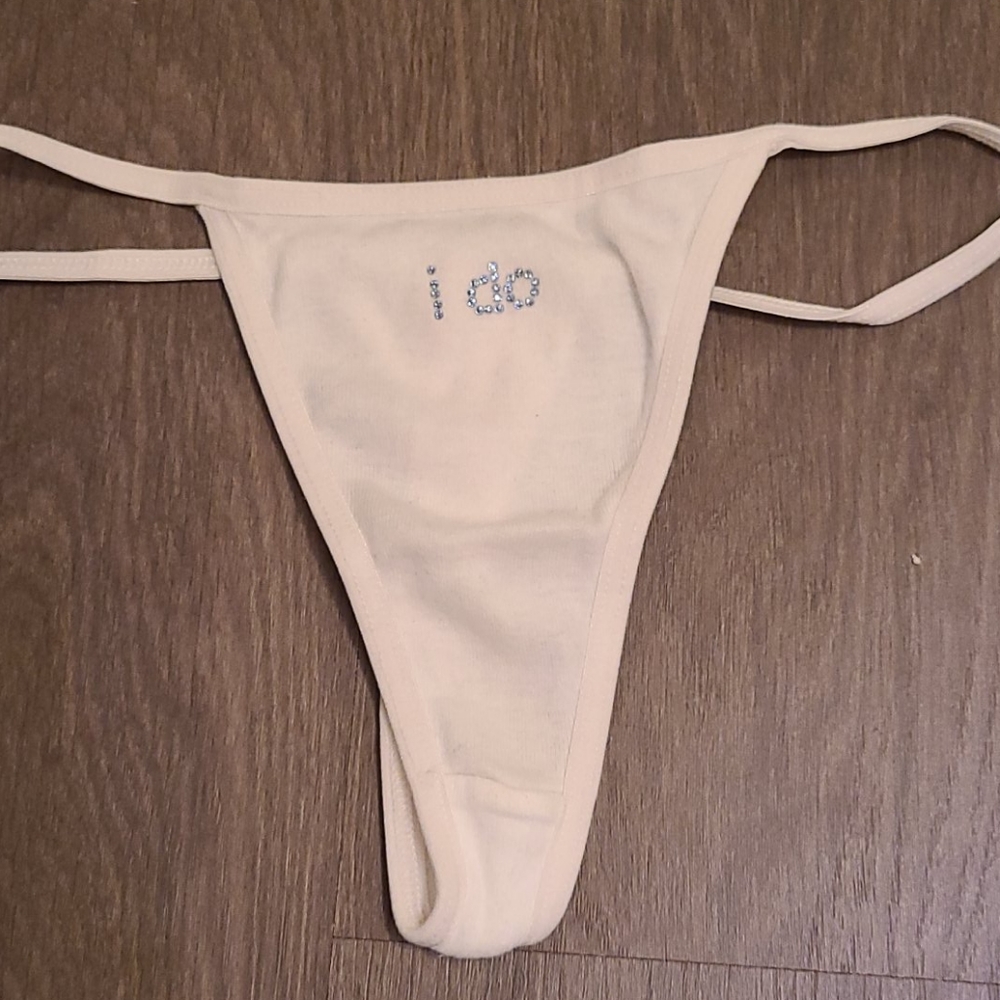 I Do Wedding Thong Small NWOT